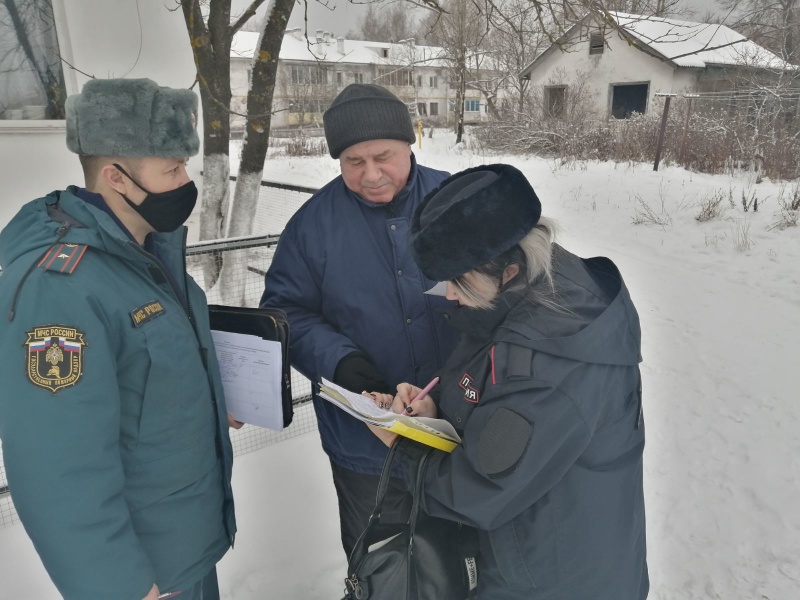 В Судогодском районе проведён рейд по профилактике пожаров по местам проживания граждан «группы риска»