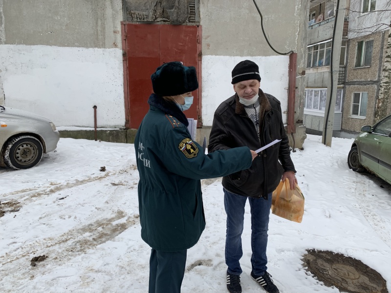 В городе Владимире проведён очередной рейд по профилактике пожаров по местам проживания граждан группы риска