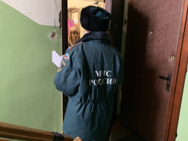 В городе Владимире проведён очередной рейд по профилактике пожаров по местам проживания граждан группы риска