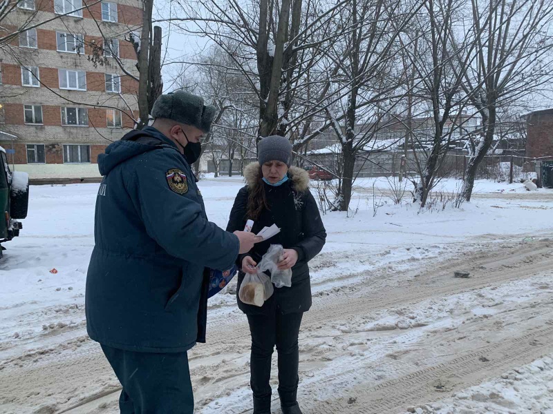 В городе Собинке состоялся противопожарный инструктаж для местных жителей