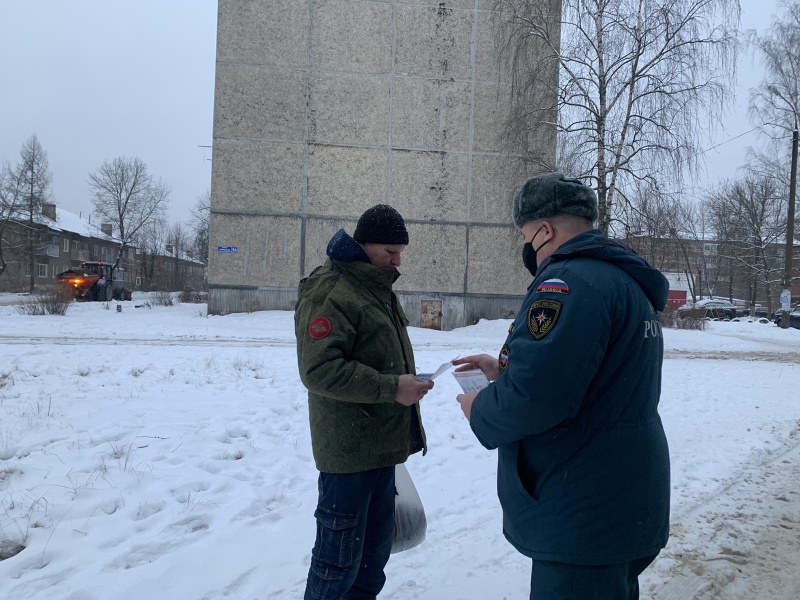 В городе Собинке состоялся противопожарный инструктаж для местных жителей